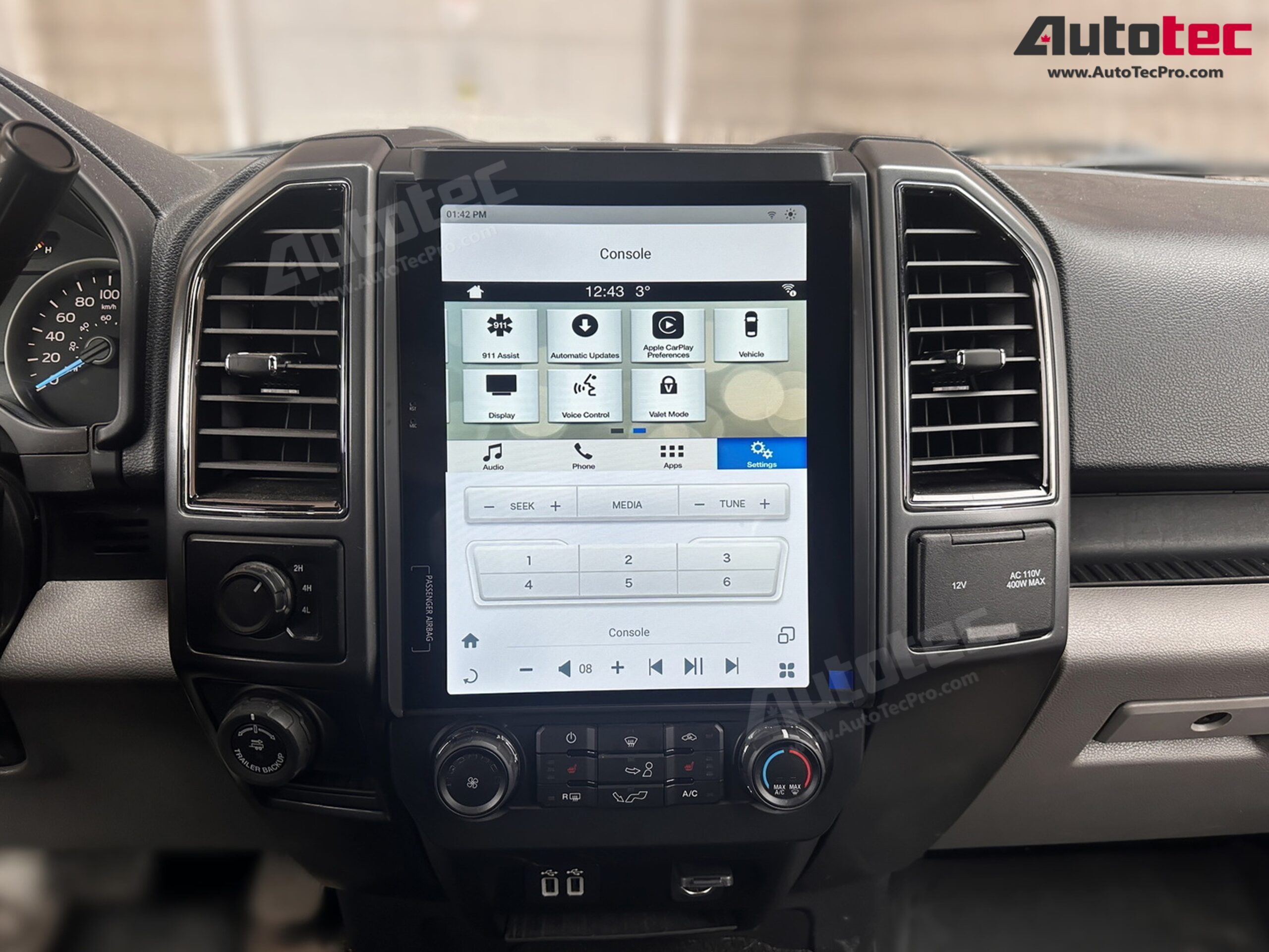 Ford F150 (2015 – 2021) 12.1″ IPS Touch-Screen Android Navigation System | Android 13 | GPS | BT | Wifi | CarPlay | SYNC | 4G LTE