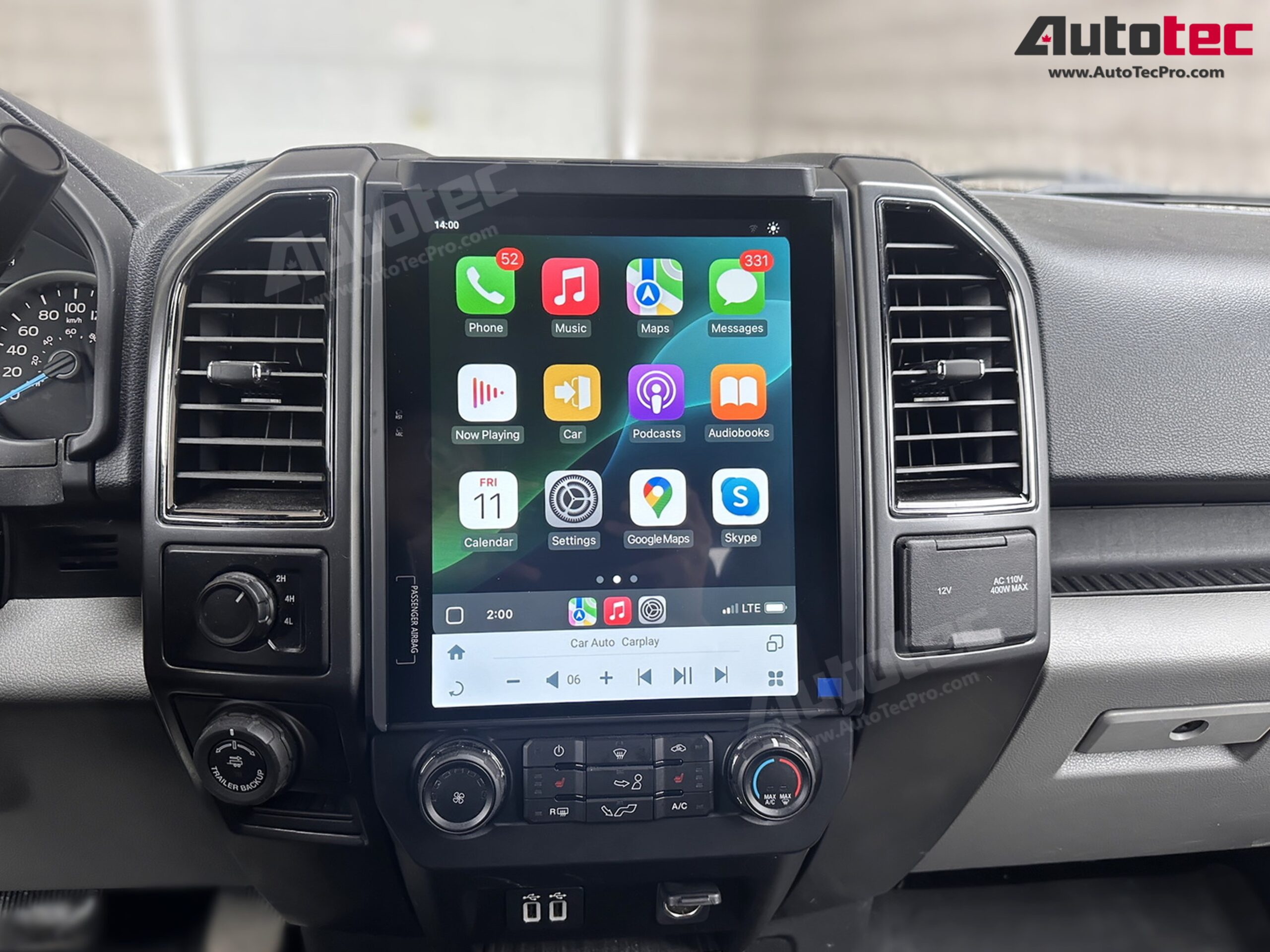 Ford F150 (2015 – 2021) 12.1″ IPS Touch-Screen Android Navigation System | Android 13 | GPS | BT | Wifi | CarPlay | SYNC | 4G LTE
