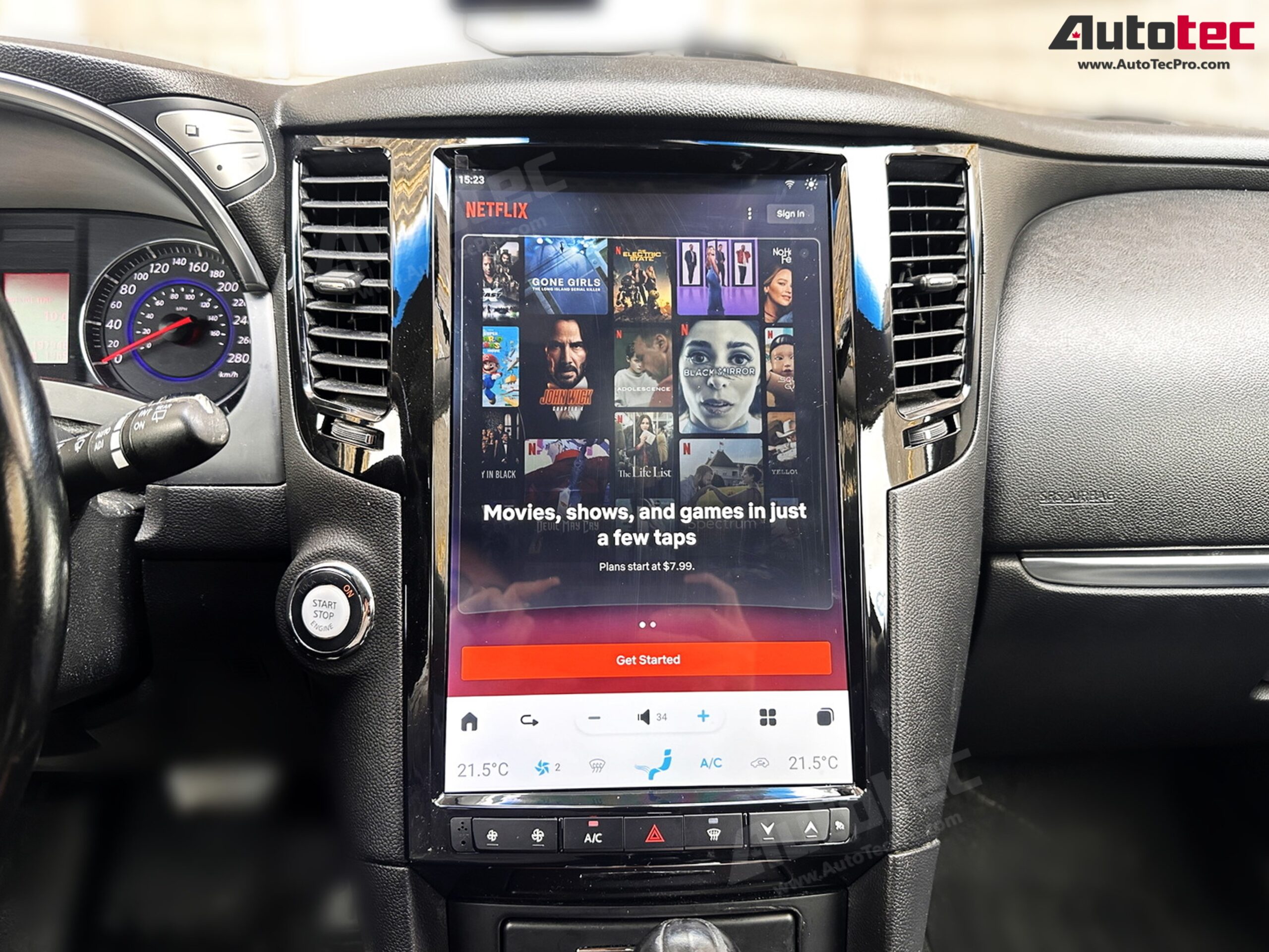 Infiniti FX25, FX35, FX37, FX45, FX50, QX70 14.4” HD IPS Touch-Screen Navigation & Infotainment System | Android 13 | GPS | BT | WiFi | Camera | CarPlay