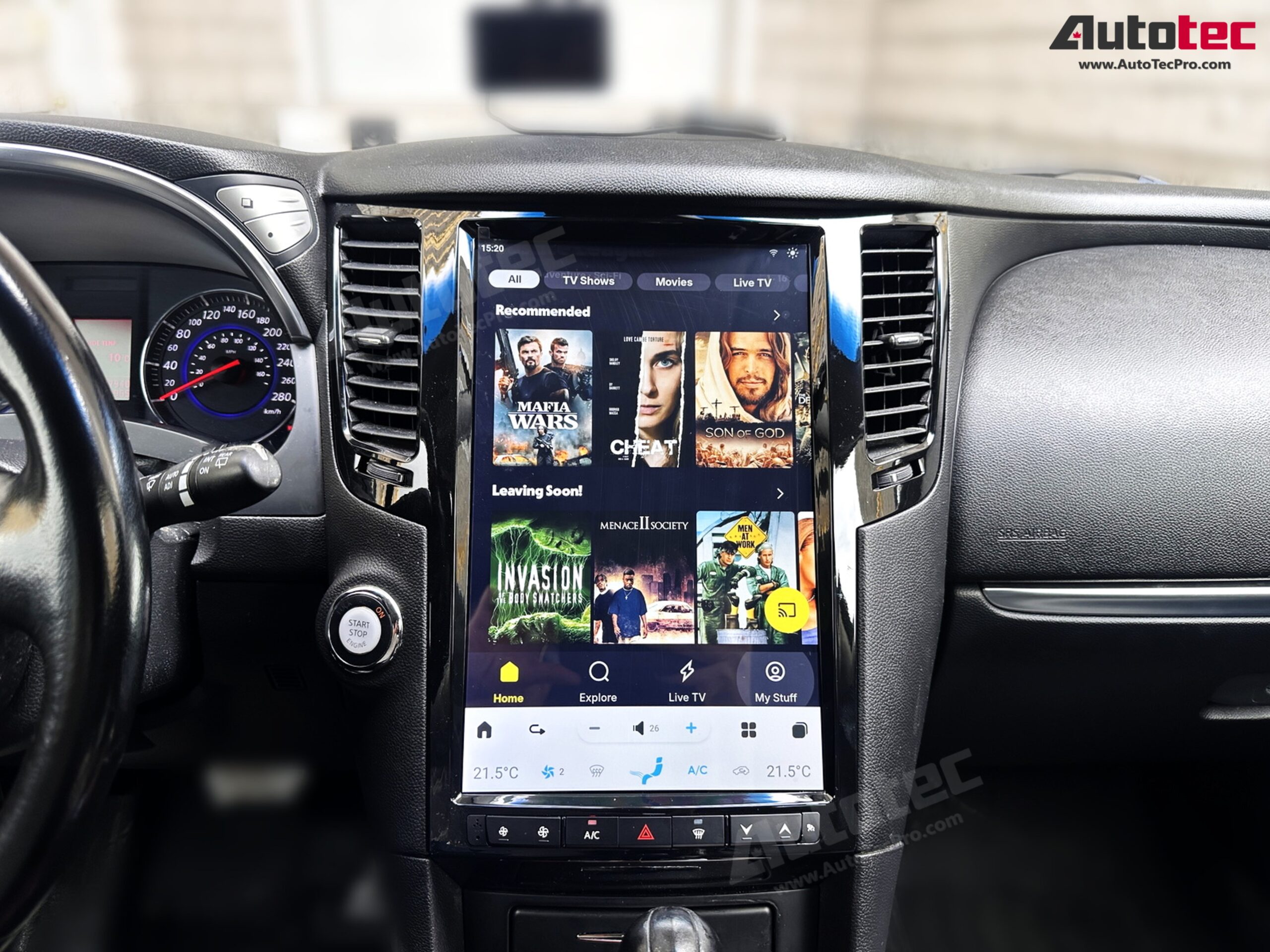 Infiniti FX25, FX35, FX37, FX45, FX50, QX70 14.4” HD IPS Touch-Screen Navigation & Infotainment System | Android 13 | GPS | BT | WiFi | Camera | CarPlay