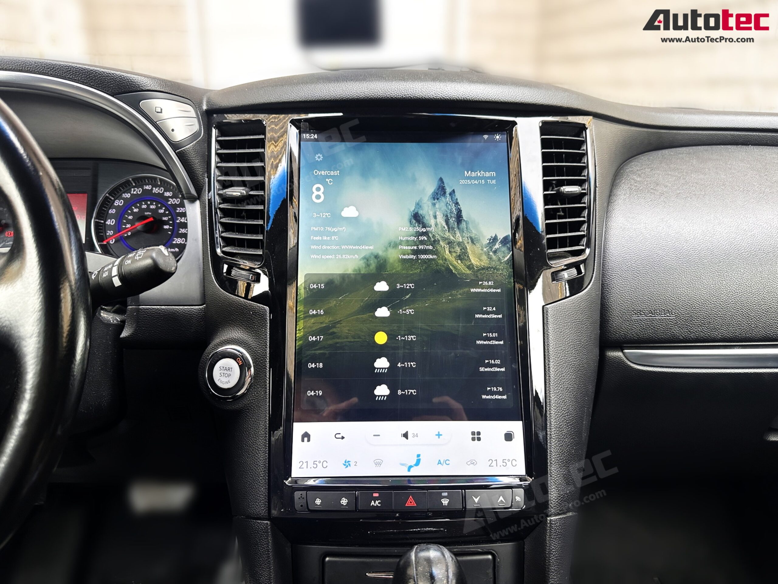 Infiniti FX25, FX35, FX37, FX45, FX50, QX70 14.4” HD IPS Touch-Screen Navigation & Infotainment System | Android 13 | GPS | BT | WiFi | Camera | CarPlay