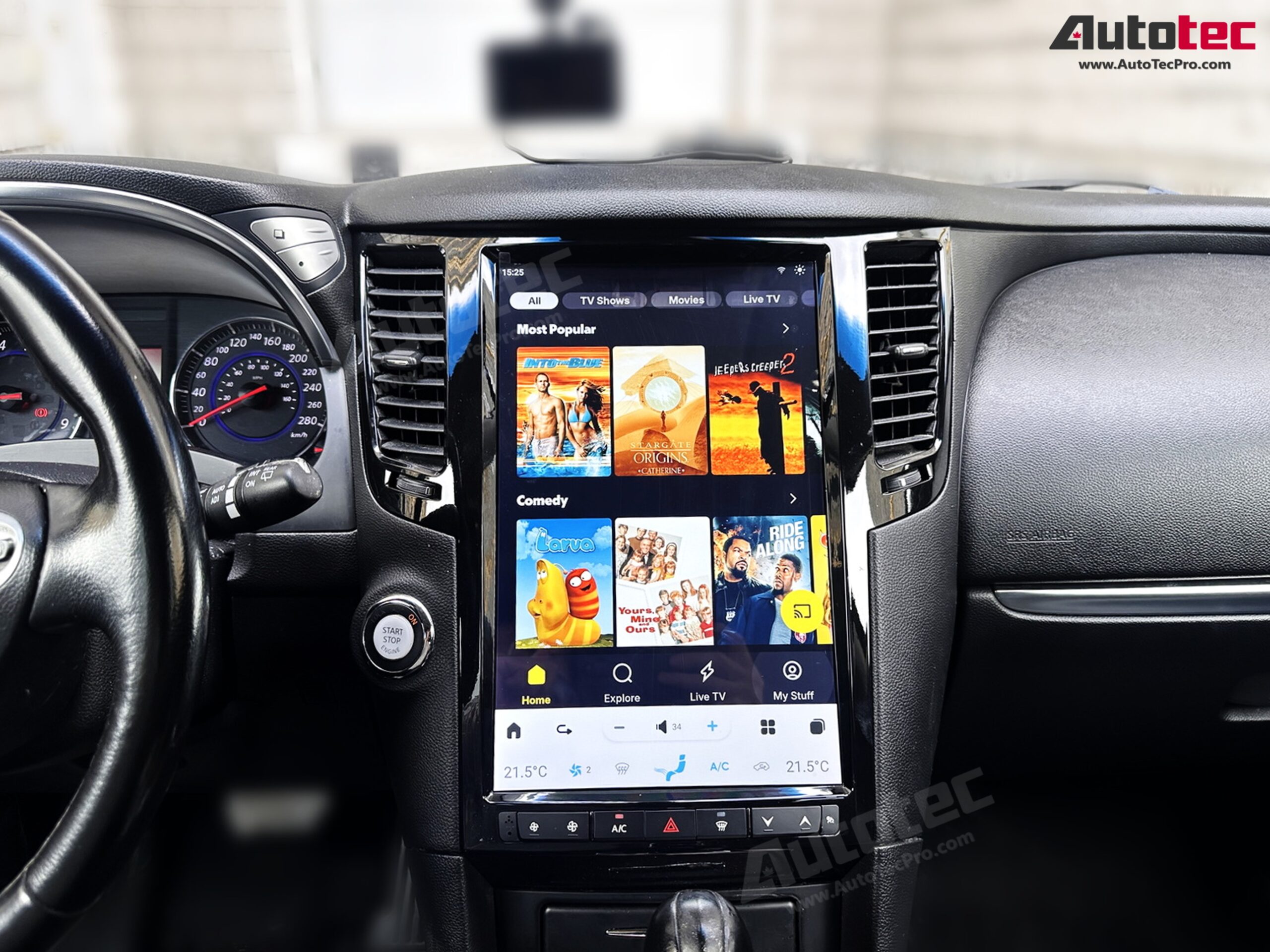 Infiniti FX25, FX35, FX37, FX45, FX50, QX70 14.4” HD IPS Touch-Screen Navigation & Infotainment System | Android 13 | GPS | BT | WiFi | Camera | CarPlay