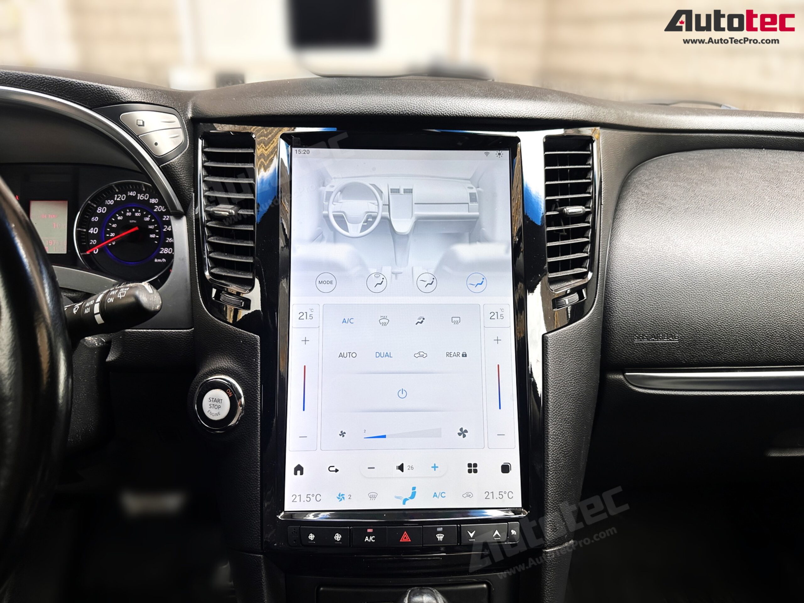 Infiniti FX25, FX35, FX37, FX45, FX50, QX70 14.4” HD IPS Touch-Screen Navigation & Infotainment System | Android 13 | GPS | BT | WiFi | Camera | CarPlay