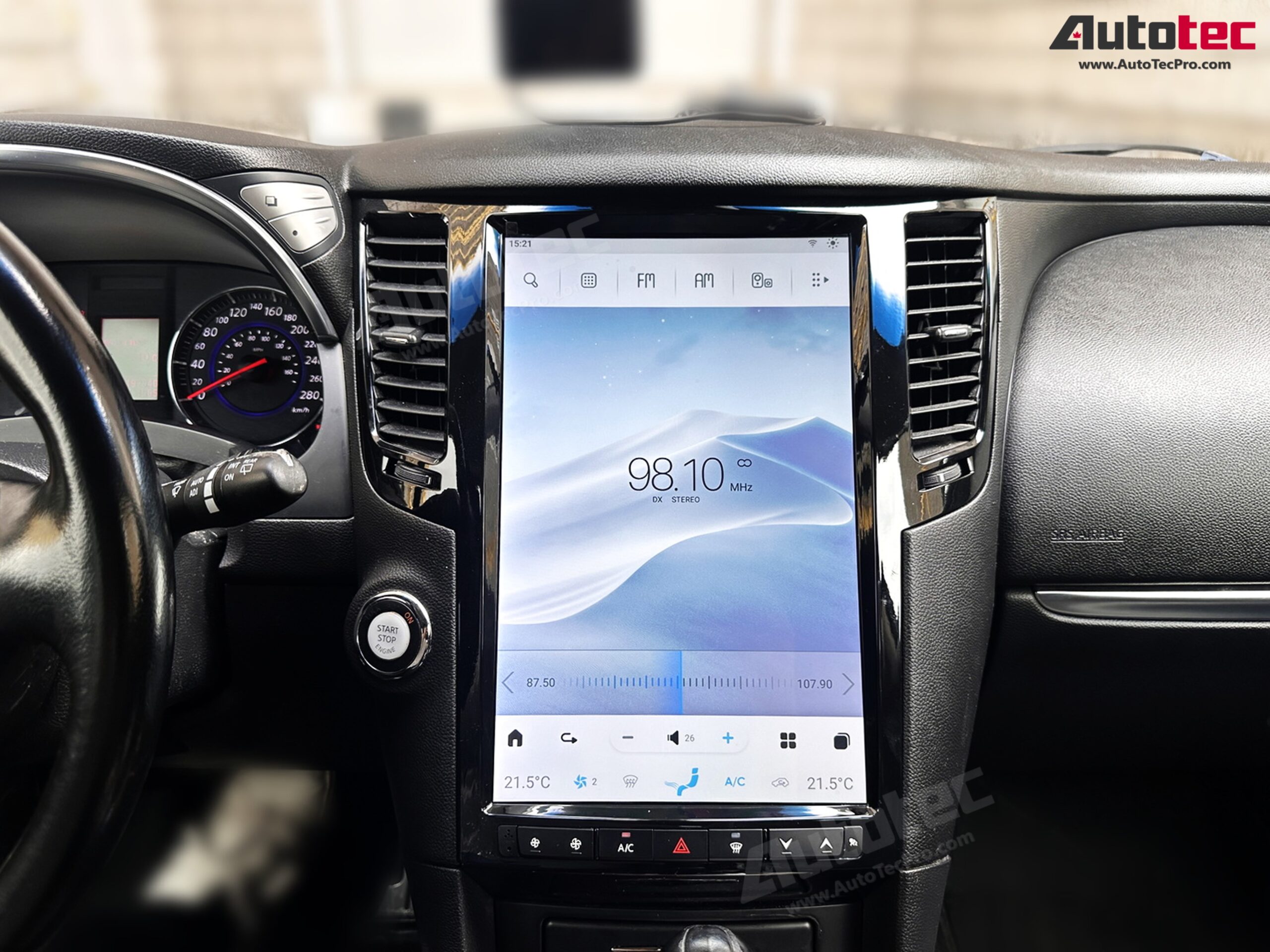 Infiniti FX25, FX35, FX37, FX45, FX50, QX70 14.4” HD IPS Touch-Screen Navigation & Infotainment System | Android 13 | GPS | BT | WiFi | Camera | CarPlay