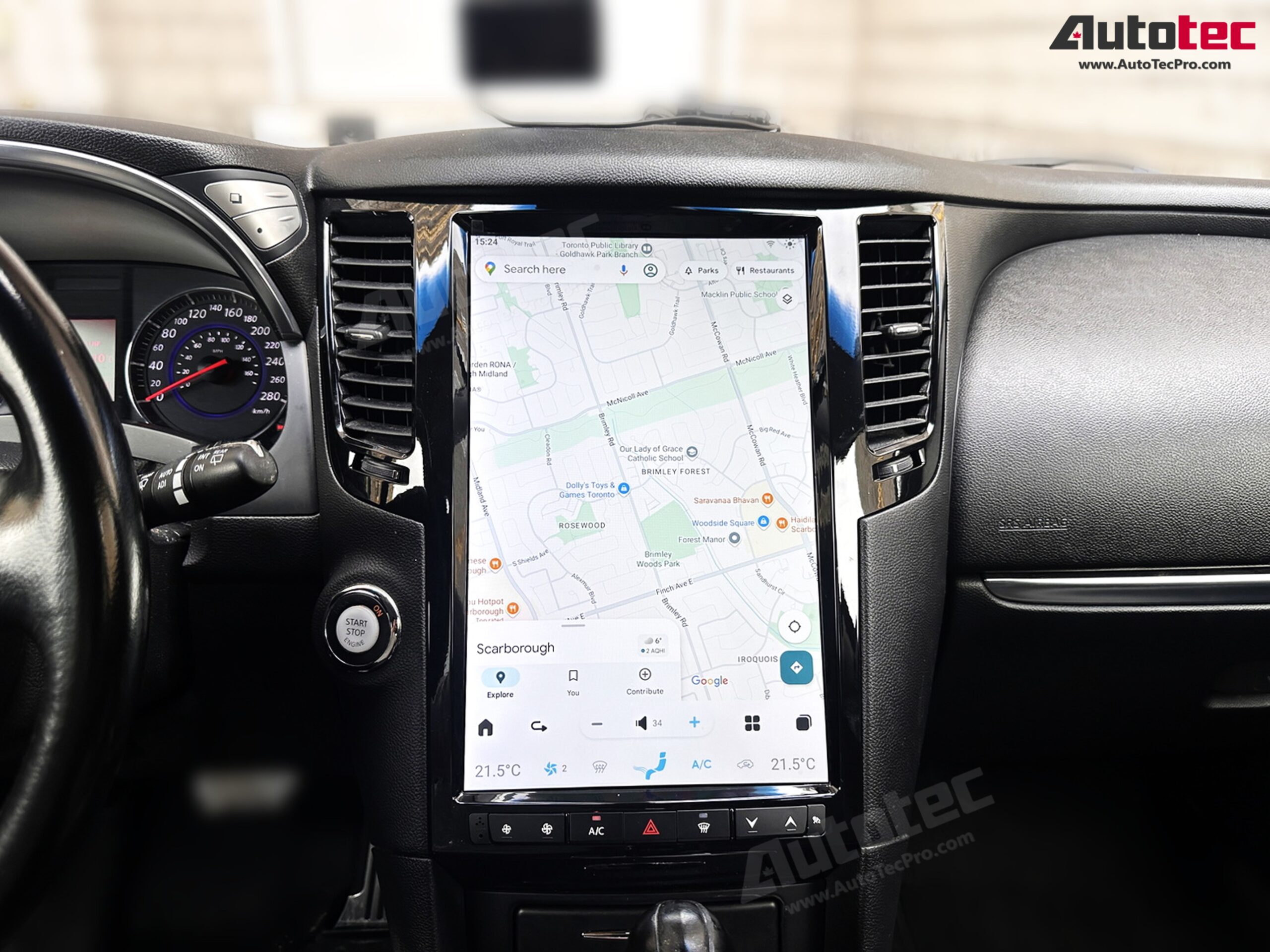 Infiniti FX25, FX35, FX37, FX45, FX50, QX70 14.4” HD IPS Touch-Screen Navigation & Infotainment System | Android 13 | GPS | BT | WiFi | Camera | CarPlay