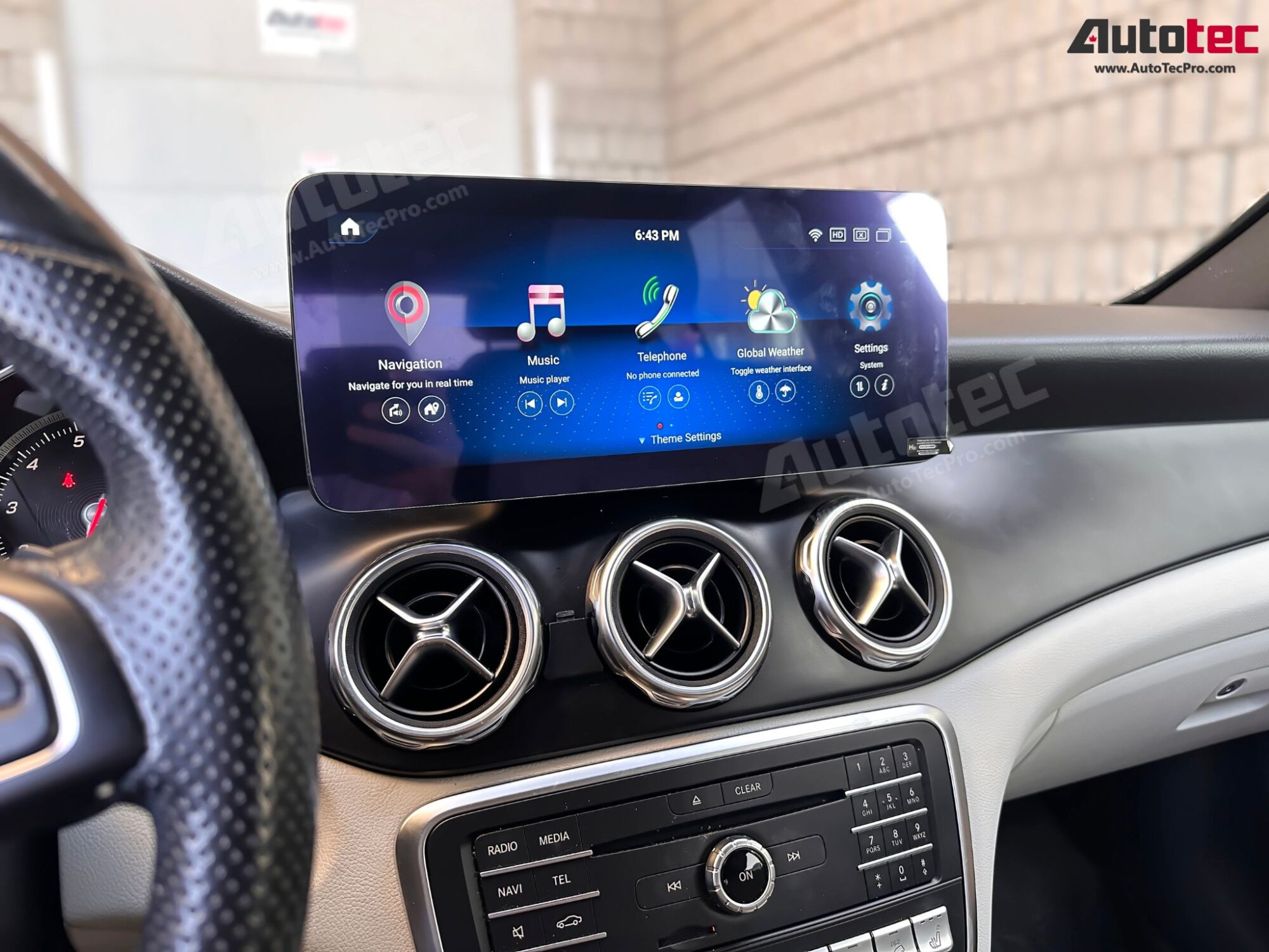 Mercedes-Benz GLA / CLA (2014 – 2019) Direct-Fit 10.25″ / 12.3″ HD IPS Touch-Screen Android Navigation System | Android 14 | GPS | BT | Wifi | Camera | CarPlay