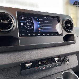 Mercedes-Benz Sprinter (2019 – 2022) Direct-Fit 10.25″ HD Touch-Screen Android Navigation System | GPS | BT | Wifi | CarPlay | Camera