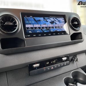 Mercedes-Benz Sprinter (2019 – 2024) Direct-Fit 10.25″ HD Touch-Screen Android Navigation System | Android 14 | GPS | BT | Wifi | CarPlay | Android Auto | Camera | 4G LTE – For Stock Basic Radio