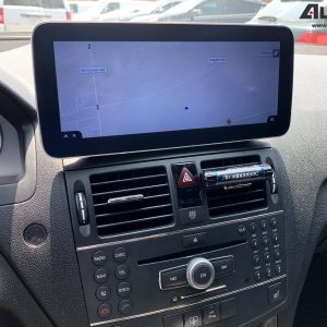 Mercedes-Benz C-Class (2007-2011 | W204) Direct-Fit 10.25″ / 12.3″ HD IPS Touch-Screen Android Navigation System | Android 14 | GPS | BT | Wifi | 4G LTE | Camera | CarPlay