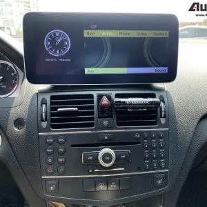 Mercedes-Benz C-Class (2007-2011 | W204) Direct-Fit 10.25″ / 12.3″ HD IPS Touch-Screen Android Navigation System | Android 14 | GPS | BT | Wifi | 4G LTE | Camera | CarPlay