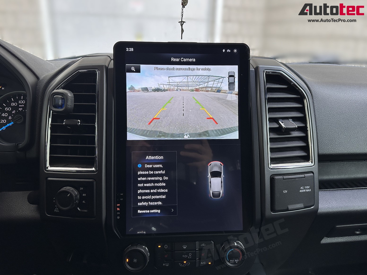 Ford F150 (2015 – 2021) 14.4″ IPS QHD 2K Touch-Screen Navigation & Infotainment System | Android 13 | GPS | BT | Wifi | CarPlay | SYNC | 4G LTE