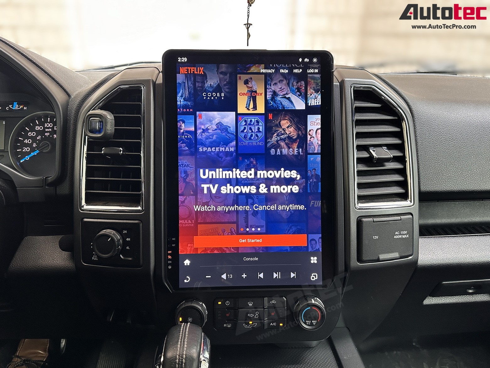 Ford F150 (2015 – 2021) 14.4″ IPS QHD 2K Touch-Screen Navigation & Infotainment System | Android 13 | GPS | BT | Wifi | CarPlay | SYNC | 4G LTE