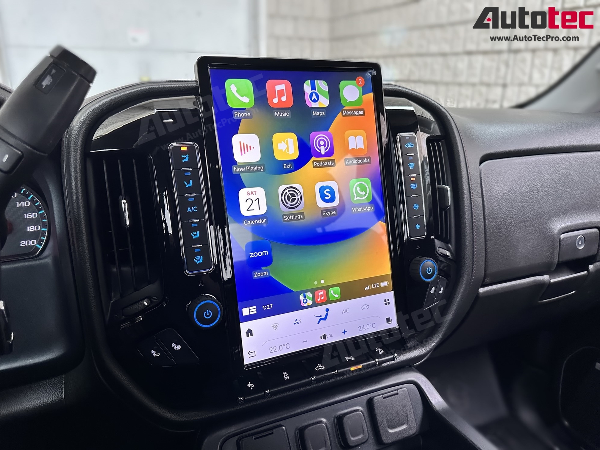 Chevrolet Silverado / GMC Sierra (2014 – 2019) 15.6″ IPS QHD 2K Touch-Screen Navigation & Infotainment System | Android 13 | GPS | BT | Wifi | CarPlay | Onstar | DSP | 4G LTE