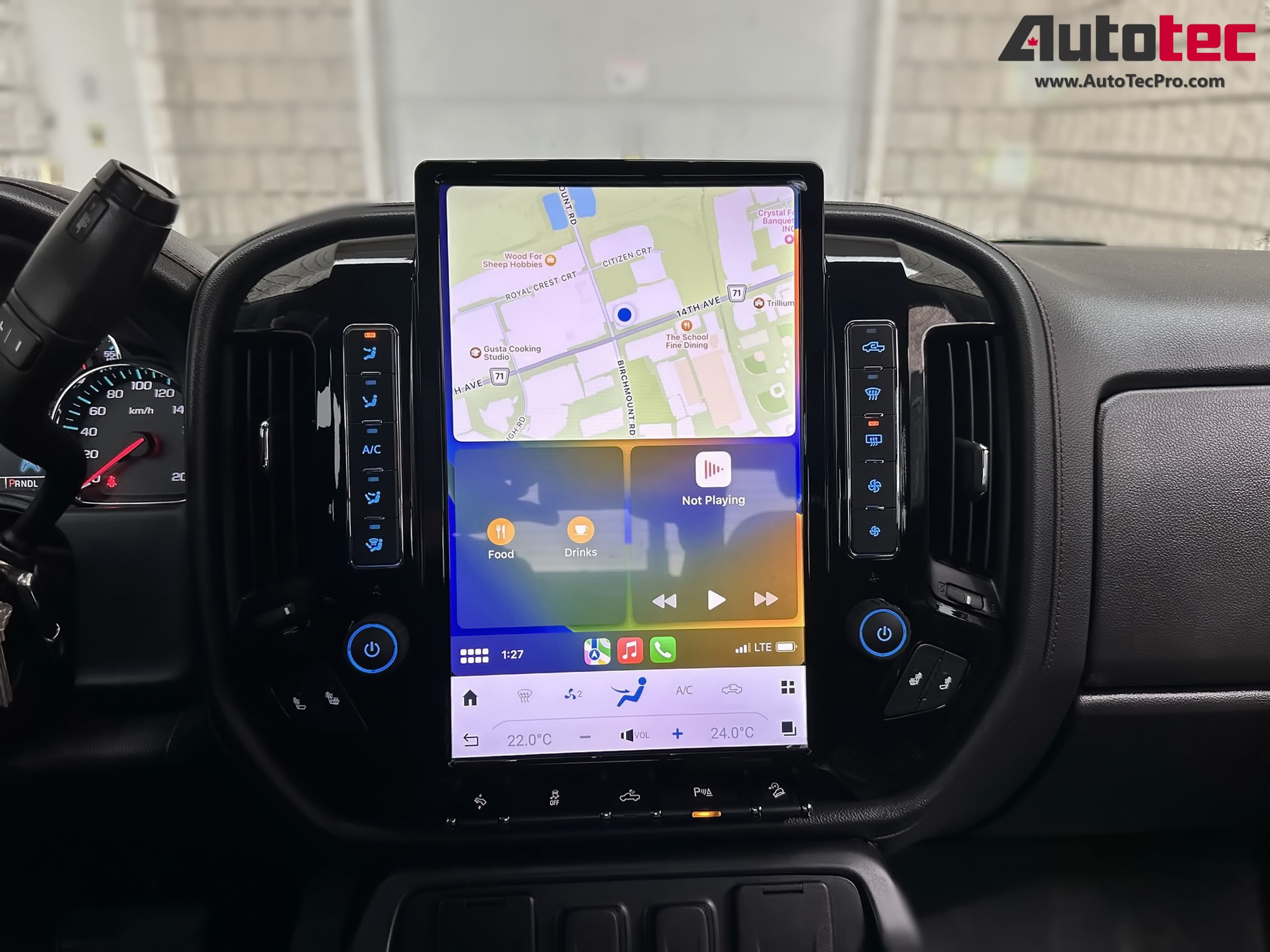 Chevrolet Silverado / GMC Sierra (2014 – 2019) 15.6″ IPS QHD 2K Touch-Screen Navigation & Infotainment System | Android 13 | GPS | BT | Wifi | CarPlay | Onstar | DSP | 4G LTE