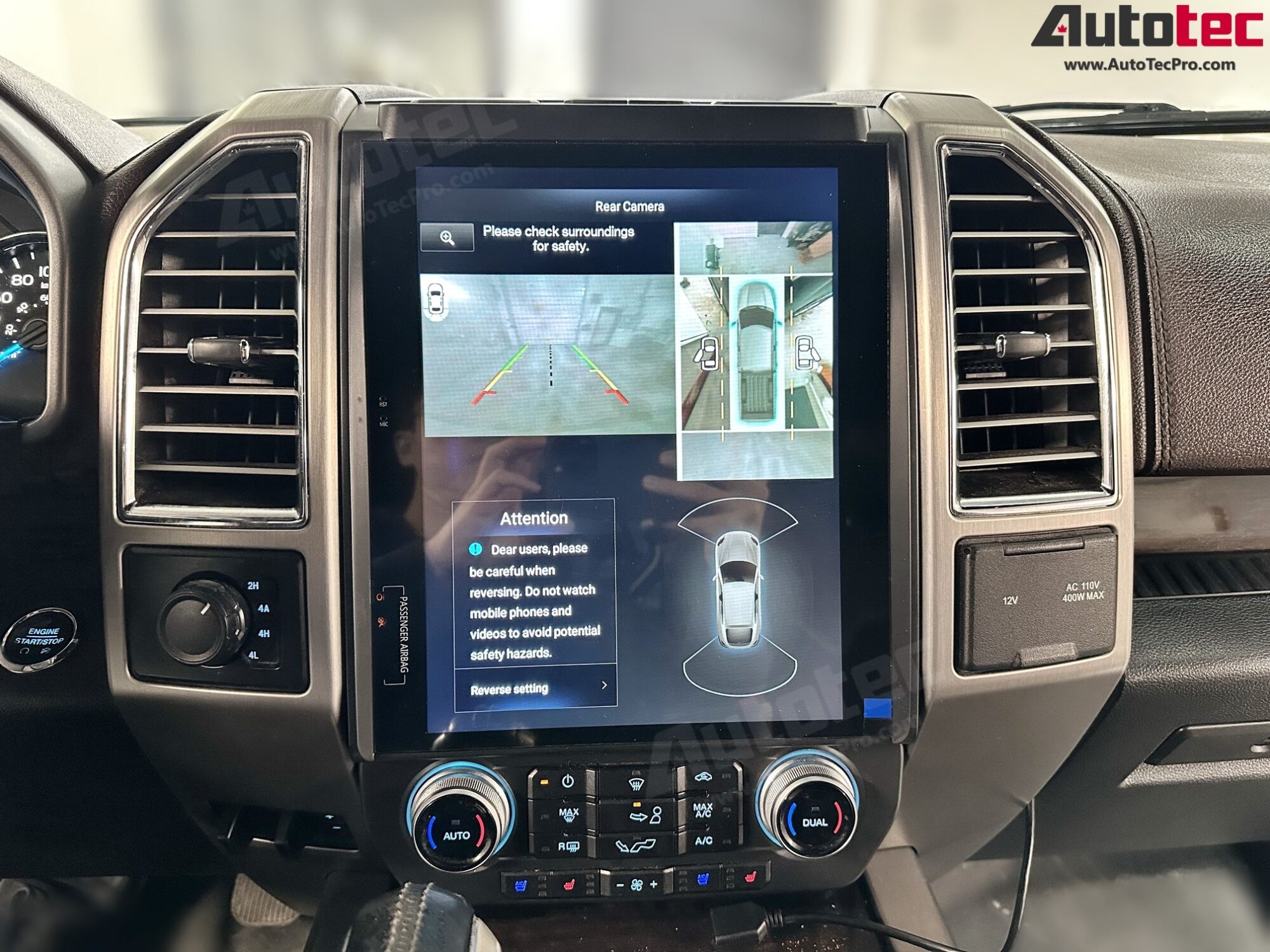 Ford F150 (2015 – 2021) 12.1″ IPS Touch-Screen Android Navigation System | Android 13 | GPS | BT | Wifi | CarPlay | SYNC | 4G LTE