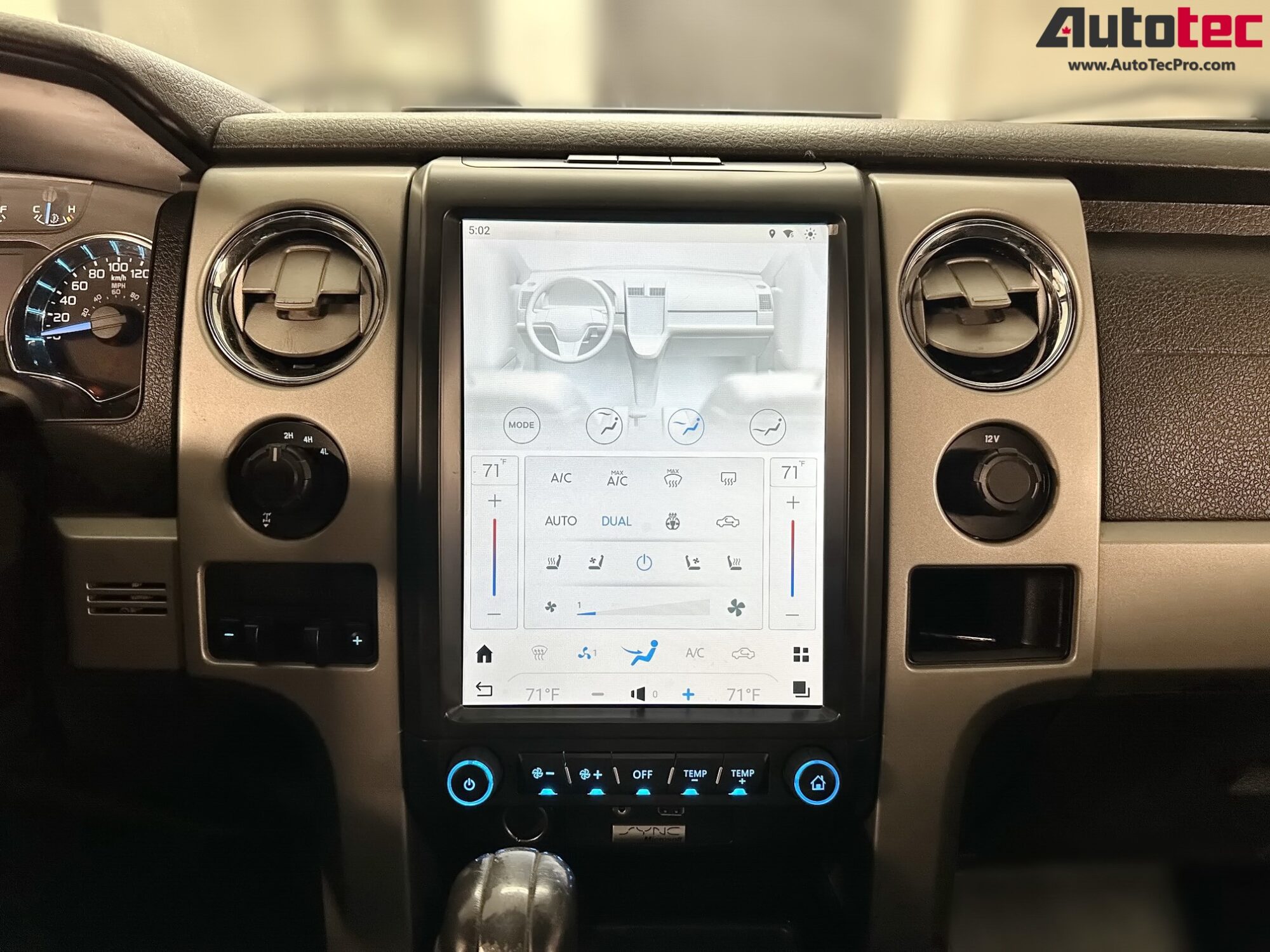 Ford F150 (2009 – 2014)  12.1″ IPS HD Touch-Screen Android Navigation System | Android 13 | GPS | BT | Wifi | CarPlay | Android Auto | 4G LTE