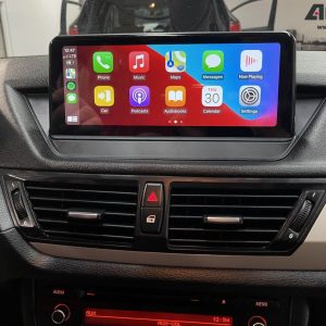 BMW X1 (2009 – 2015) E84 OEM FIT 10.25″ HD Touch-Screen Android Navigation System | Android 14 | GPS | BT | Wifi | Camera | CarPlay