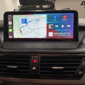 BMW X1 (2009 – 2015) E84 OEM FIT 10.25″ HD Touch-Screen Android Navigation System | Android 14 | GPS | BT | Wifi | Camera | CarPlay