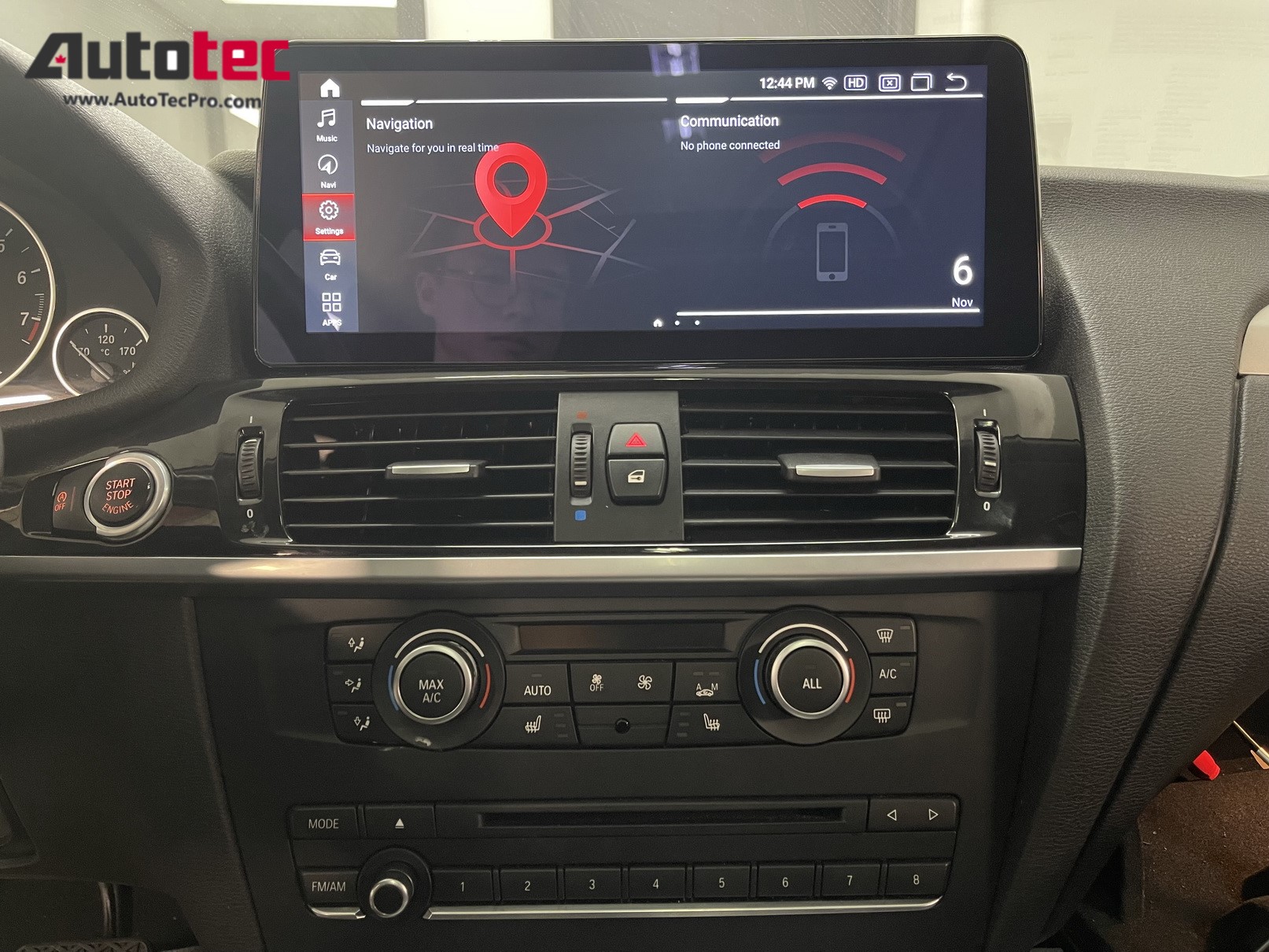 BMW X3 (2011 – 2018) F25 OEM FIT 12.3″ HD Touch-Screen Android Navigation System | Android 13 | GPS | BT | Wifi | Camera | CarPlay