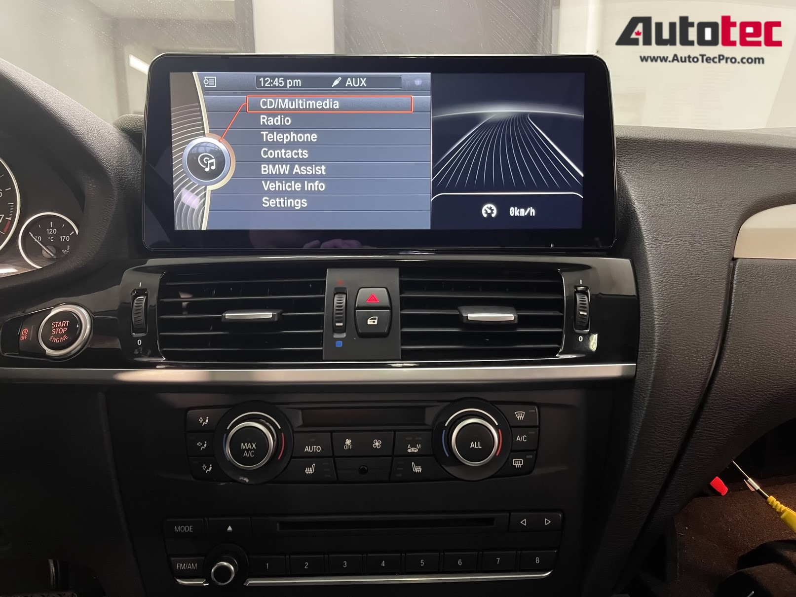BMW X3 (2011 – 2018) F25 OEM FIT 12.3″ HD Touch-Screen Android Navigation System | Android 14 | GPS | BT | Wifi | Camera | CarPlay