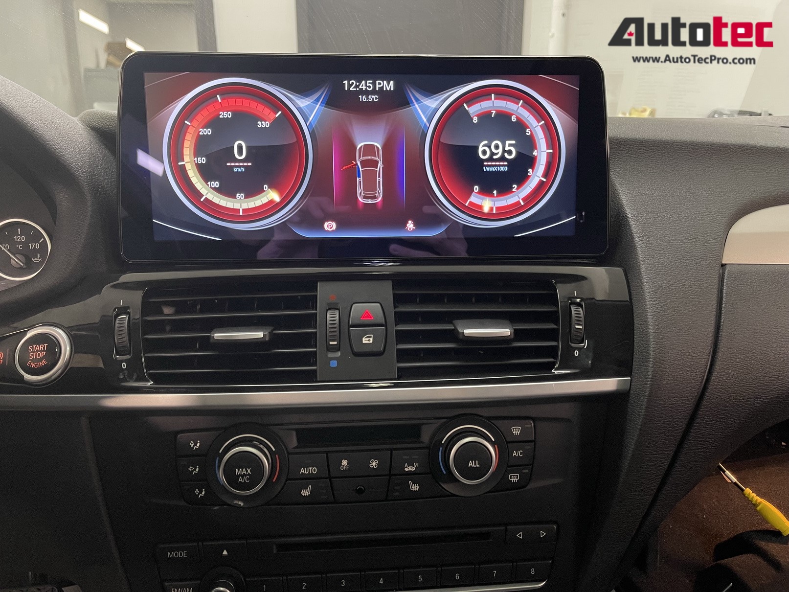 BMW X3 (2011 – 2018) F25 OEM FIT 12.3″ HD Touch-Screen Android Navigation System | Android 14 | GPS | BT | Wifi | Camera | CarPlay