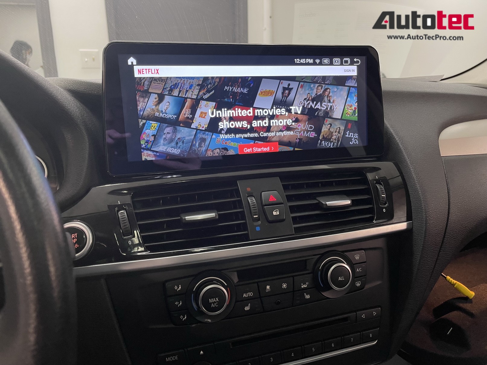 BMW X3 (2011 – 2018) F25 OEM FIT 12.3″ HD Touch-Screen Android Navigation System | Android 14 | GPS | BT | Wifi | Camera | CarPlay