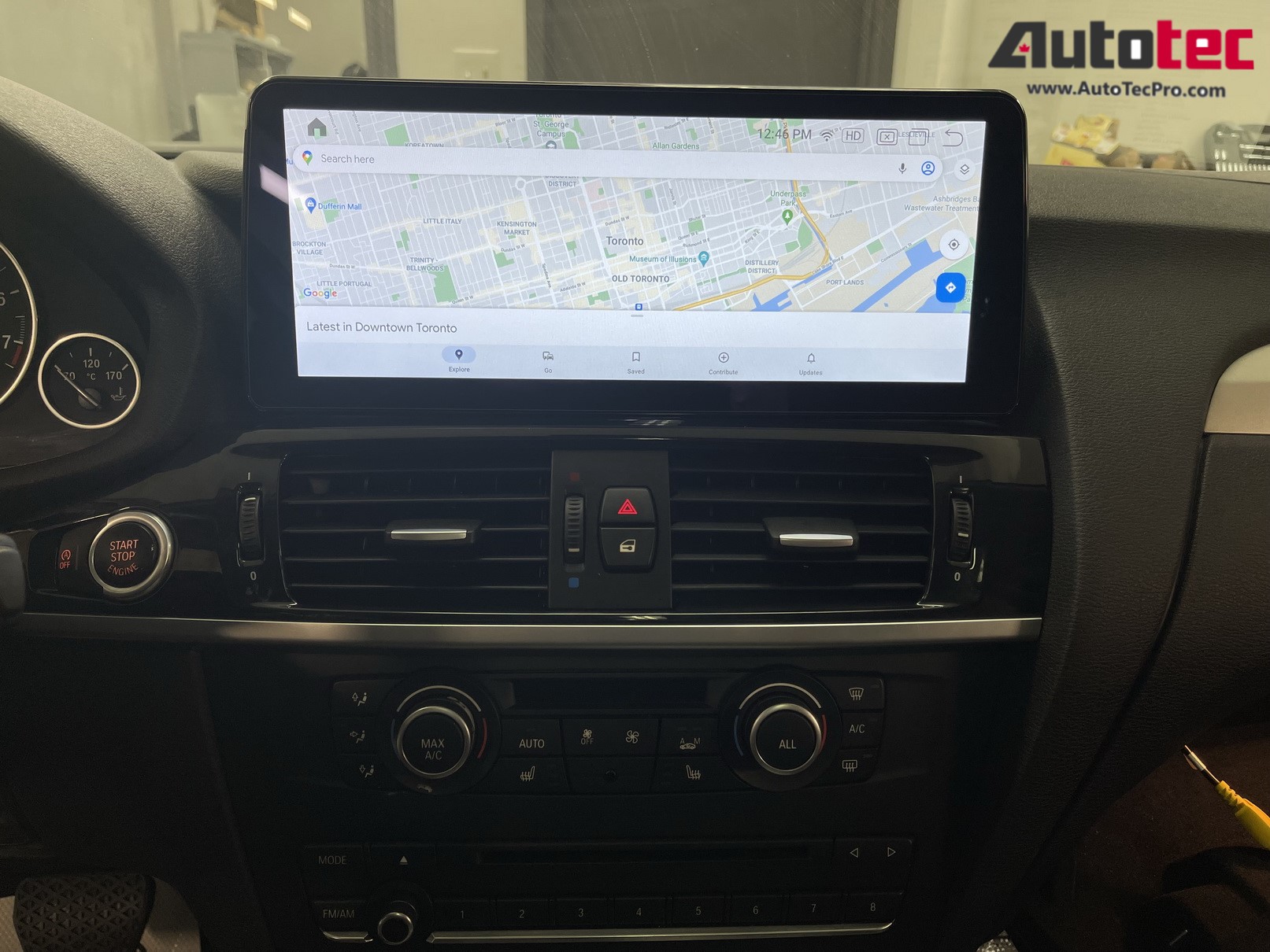 BMW X3 (2011 – 2018) F25 OEM FIT 12.3″ HD Touch-Screen Android Navigation System | Android 14 | GPS | BT | Wifi | Camera | CarPlay