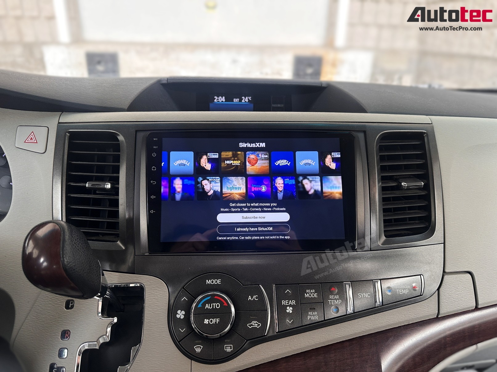 Toyota Sienna (2011 – 2014) OEM FIT 9″ HD Touch-Screen Android Navigation System | Android 13 | GPS | BT | Wifi | CarPlay | Camera