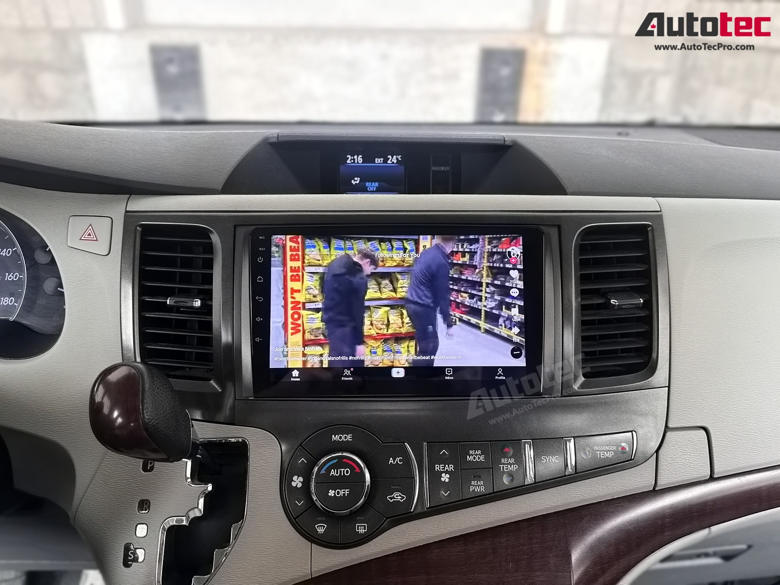 Toyota Sienna (2011 – 2014) OEM FIT 9″ HD Touch-Screen Android Navigation System | Android 13 | GPS | BT | Wifi | CarPlay | Camera