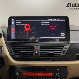 BMW X1 (2009 – 2015) E84 OEM FIT 12.3″ HD Touch-Screen Android Navigation System | Android 14 | GPS | BT | Wifi | Camera | CarPlay
