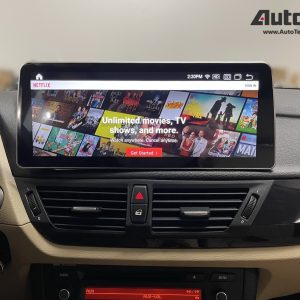BMW X1 (2009 – 2015) E84 OEM FIT 12.3″ HD Touch-Screen Android Navigation System | Android 14 | GPS | BT | Wifi | Camera | CarPlay