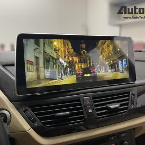BMW X1 (2009 – 2015) E84 OEM FIT 12.3″ HD Touch-Screen Android Navigation System | Android 14 | GPS | BT | Wifi | Camera | CarPlay
