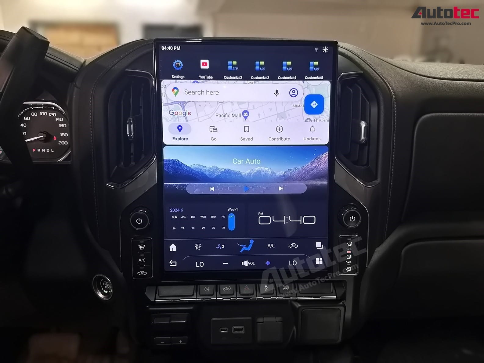 Chevrolet Silverado / GMC Sierra (2019 – 2026) 17.2″ IPS HD Touch-Screen Navigation & Infotainment System | Android 14 | GPS | BT | Wifi | CarPlay | Onstar | 4G LTE