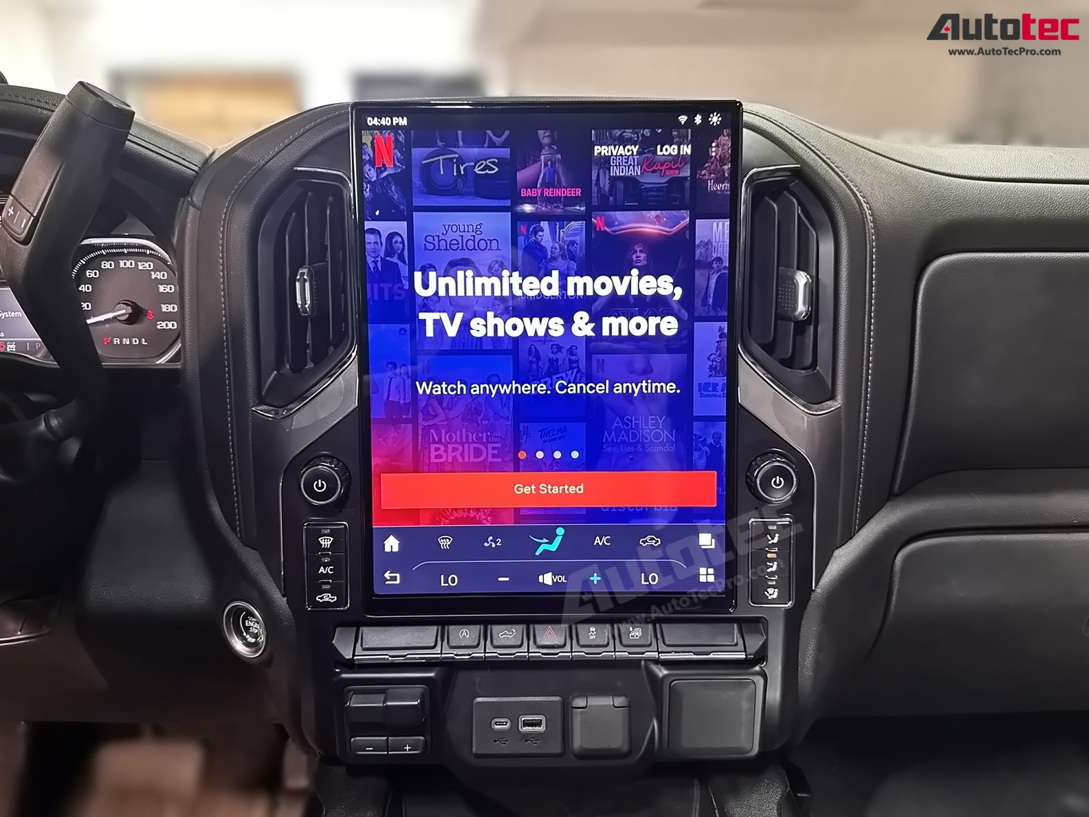 Chevrolet Silverado / GMC Sierra (2019 – 2026) 15.6″ IPS QHD 2K Touch-Screen Navigation & Infotainment System | Android 13 | GPS | BT | Wifi | CarPlay | Onstar | 4G LTE