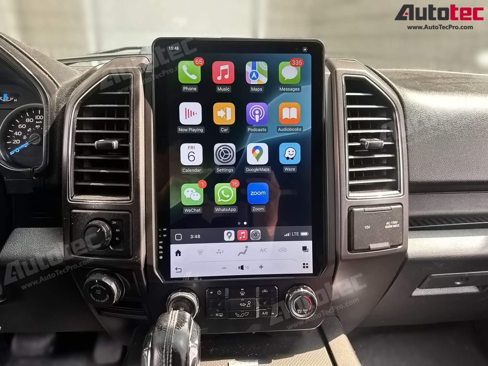 Ford F150 (2015 – 2021) 14.4″ IPS QHD 2K Touch-Screen Navigation & Infotainment System | Android 13 | GPS | BT | Wifi | CarPlay | SYNC | 4G LTE