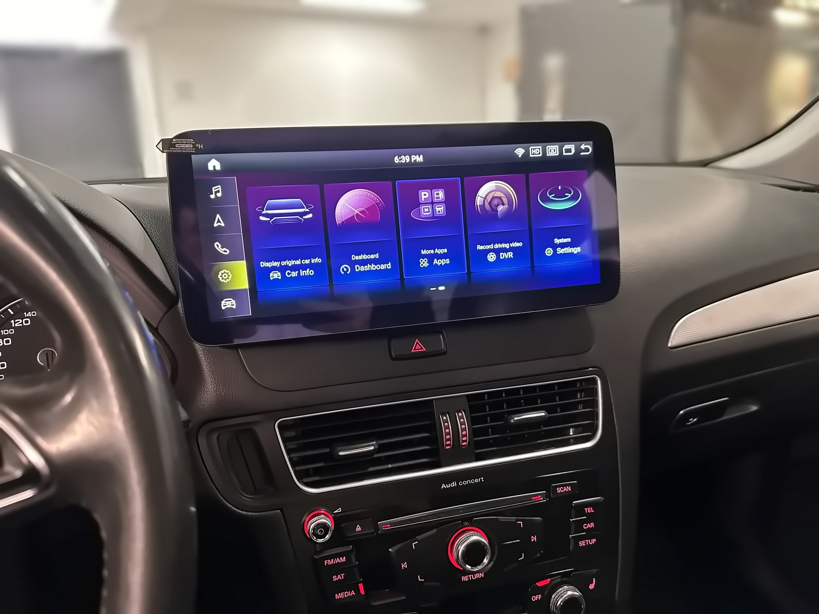 AUDI Q5 / SQ5 (2008 – 2018) OEM FIT 10.25″ / 12.3″ HD IPS Touch-Screen Android Navigation & Infotainment System | Android 14 | GPS | BT | Wifi | 4G LTE | CarPlay | Android Auto | Camera | MMI-3G | MMI-3G+