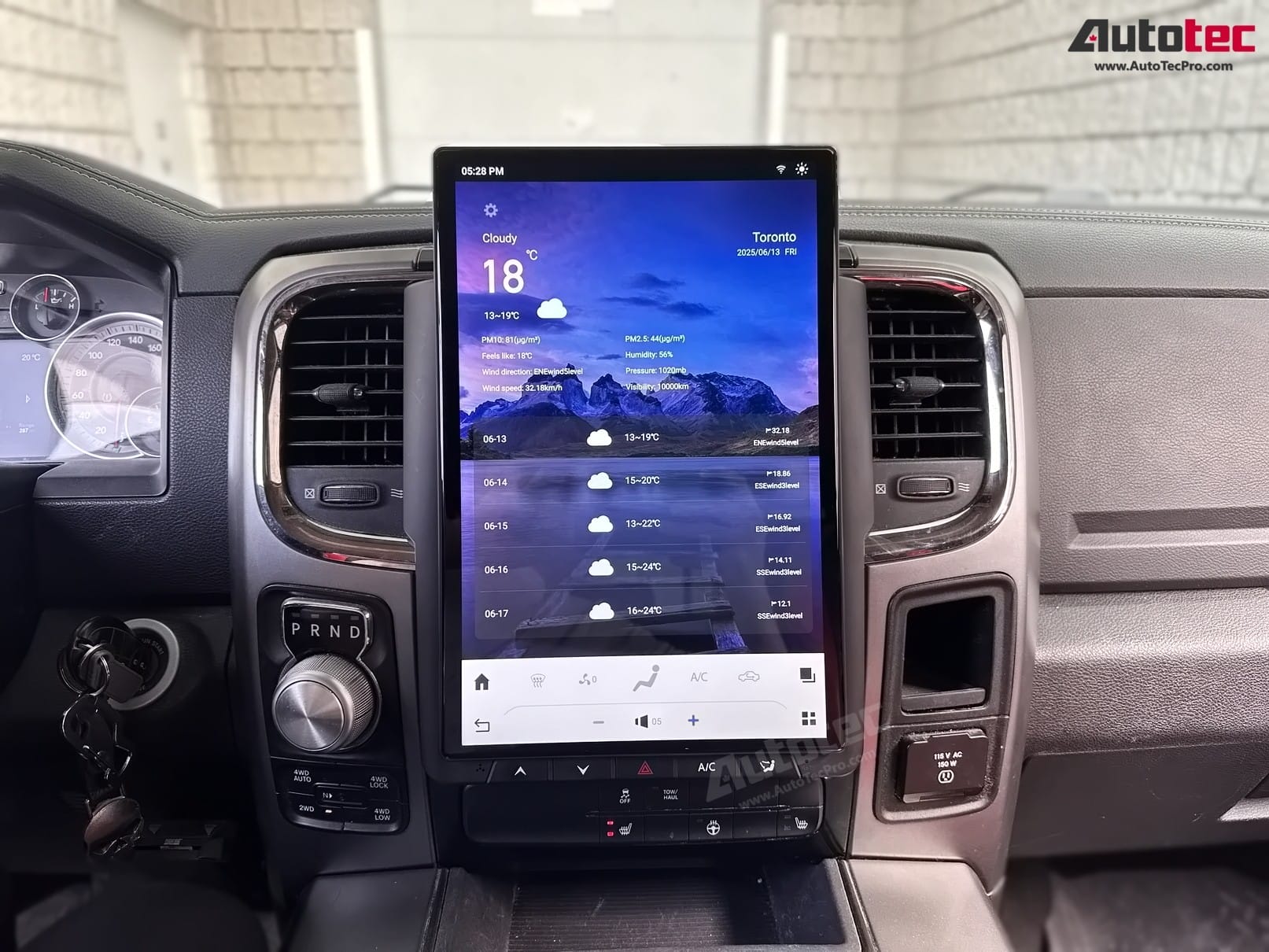 Dodge RAM (2013 – 2018) 14.4″ IPS QHD 2K Touch-Screen Android Navigation System | Android 13 | GPS | BT | Wifi | CarPlay | Android Auto | 4G LTE