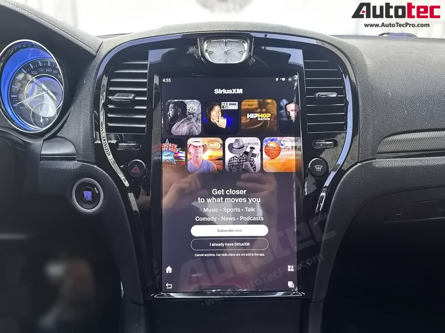 Chrysler 300 300c 300s (2011 – 2023) 14.4″ IPS QHD 2K Touch-Screen Android Navigation System | Android 13 | GPS | BT | Wifi | CarPlay | Android Auto | 4G LTE