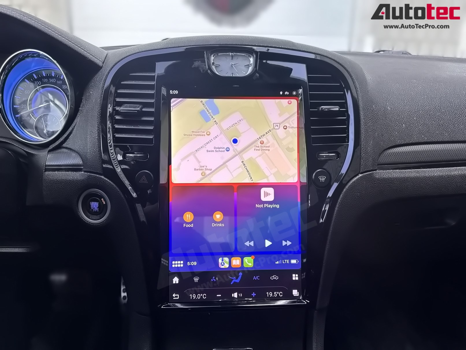 Chrysler 300 300c 300s (2011 – 2023) 14.4″ IPS QHD 2K Touch-Screen Android Navigation System | Android 13 | GPS | BT | Wifi | CarPlay | Android Auto | 4G LTE