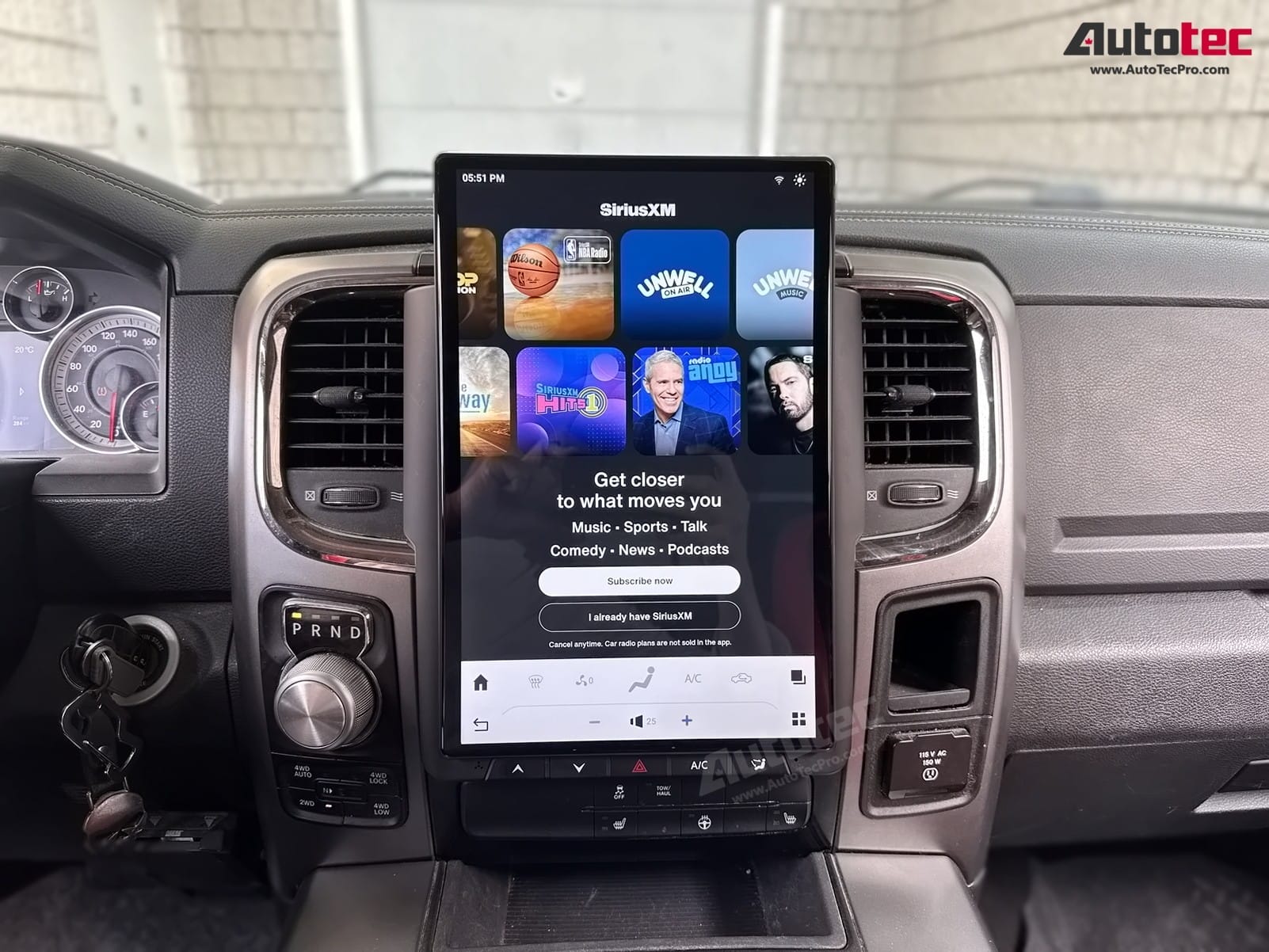 Dodge RAM (2013 – 2018) 14.4″ IPS QHD 2K Touch-Screen Android Navigation System | Android 13 | GPS | BT | Wifi | CarPlay | Android Auto | 4G LTE