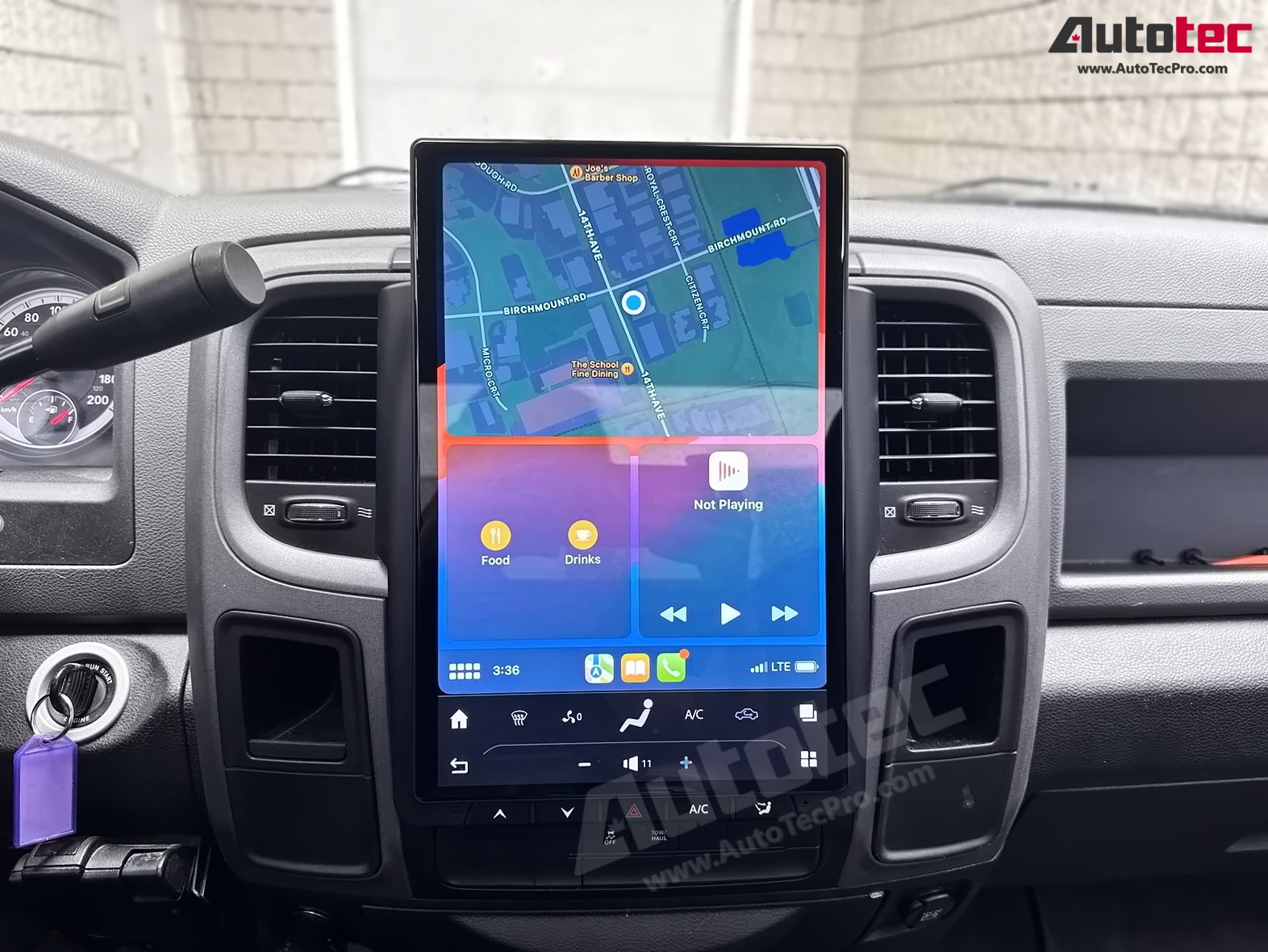 Dodge RAM (2013 – 2018) 14.4″ IPS QHD 2K Touch-Screen Android Navigation System | Android 13 | GPS | BT | Wifi | CarPlay | Android Auto | 4G LTE