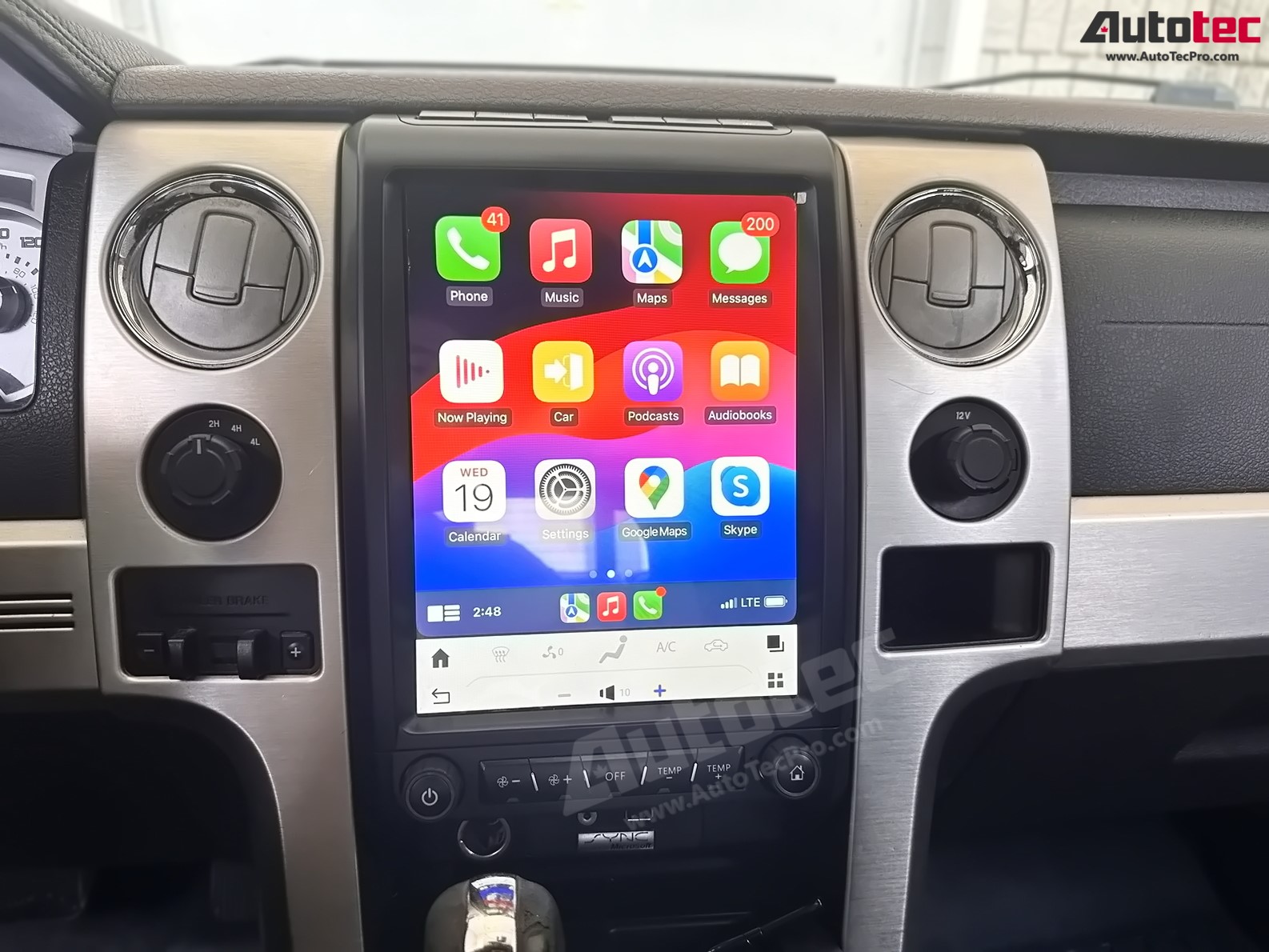 Ford F150 (2009 – 2014)  12.1″ IPS HD Touch-Screen Android Navigation System | Android 13 | GPS | BT | Wifi | CarPlay | Android Auto | 4G LTE