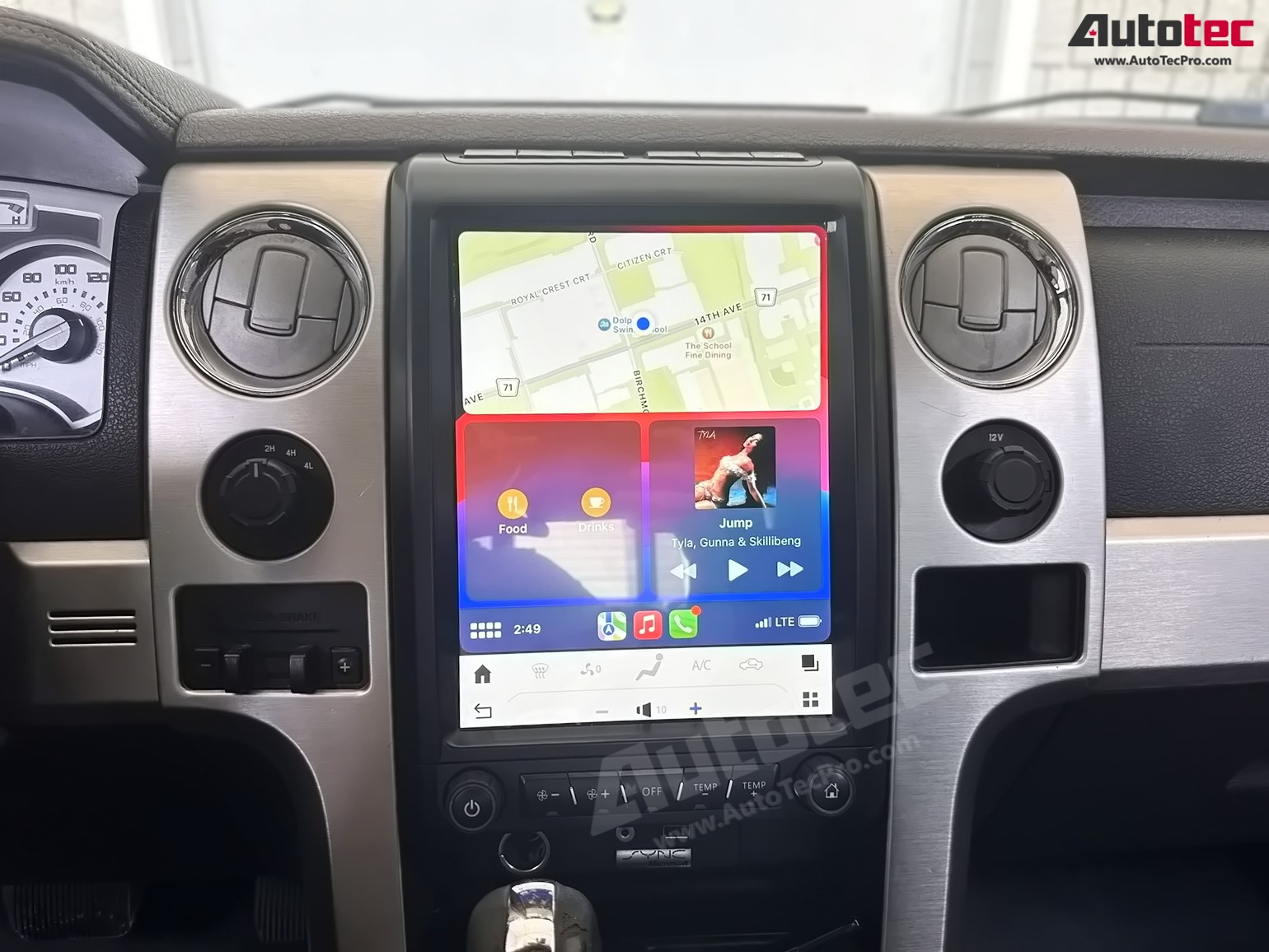 Ford F150 (2009 – 2014)  12.1″ IPS HD Touch-Screen Android Navigation System | Android 13 | GPS | BT | Wifi | CarPlay | Android Auto | 4G LTE