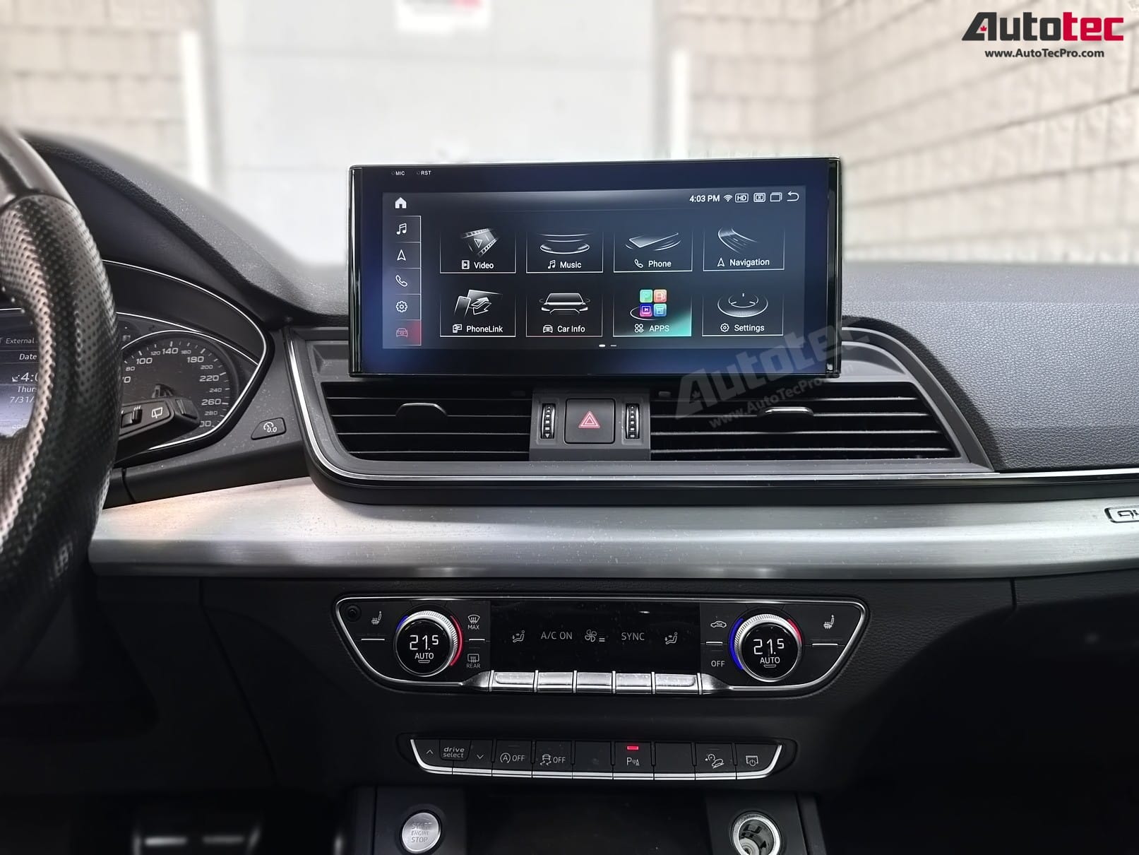 AUDI Q5 / SQ5 (2017 – 2020 | B9) OEM FIT 10.25″ HD IPS Touch-Screen Android Navigation & Infotainment System | GPS | BT | Wifi | 4G LTE | CarPlay | Android Auto | Camera