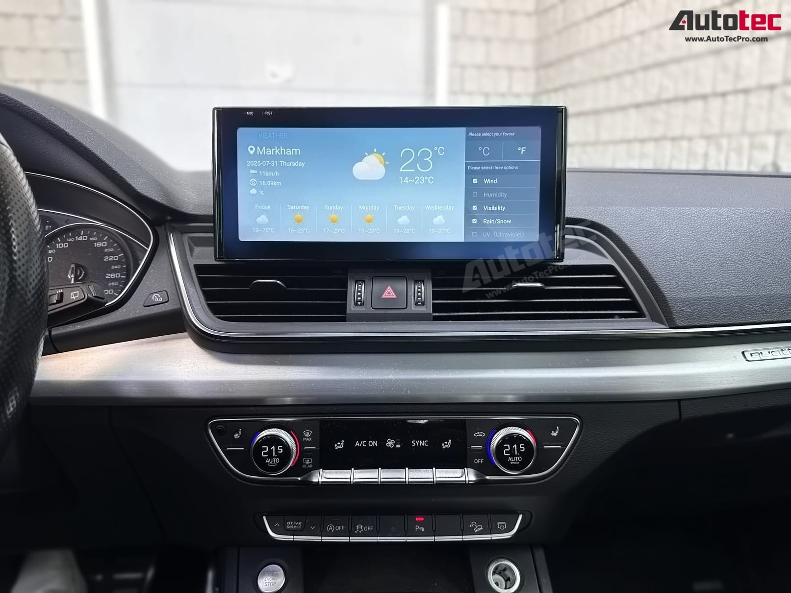 AUDI Q5 / SQ5 (2017 – 2020 | B9) OEM FIT 10.25″ HD IPS Touch-Screen Android Navigation & Infotainment System | GPS | BT | Wifi | 4G LTE | CarPlay | Android Auto | Camera
