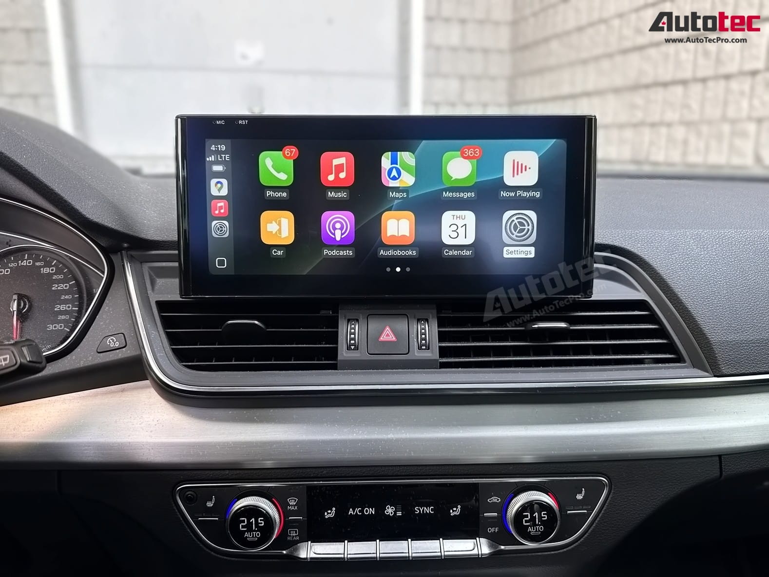 AUDI Q5 / SQ5 (2017 – 2020 | B9) OEM FIT 10.25″ HD IPS Touch-Screen Android Navigation & Infotainment System | GPS | BT | Wifi | 4G LTE | CarPlay | Android Auto | Camera