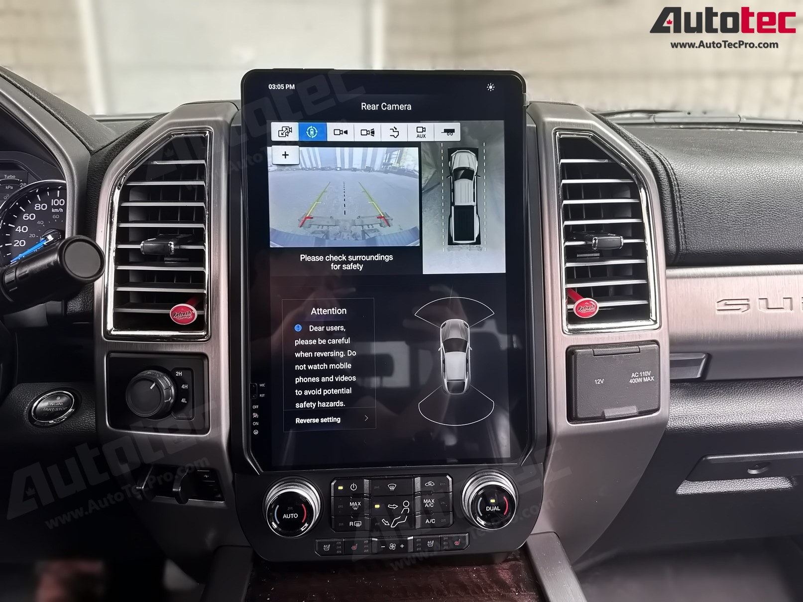 Ford F150 (2015 – 2021) 14.4″ IPS QHD 2K Touch-Screen Navigation & Infotainment System | Android 13 | GPS | BT | Wifi | CarPlay | SYNC | 4G LTE