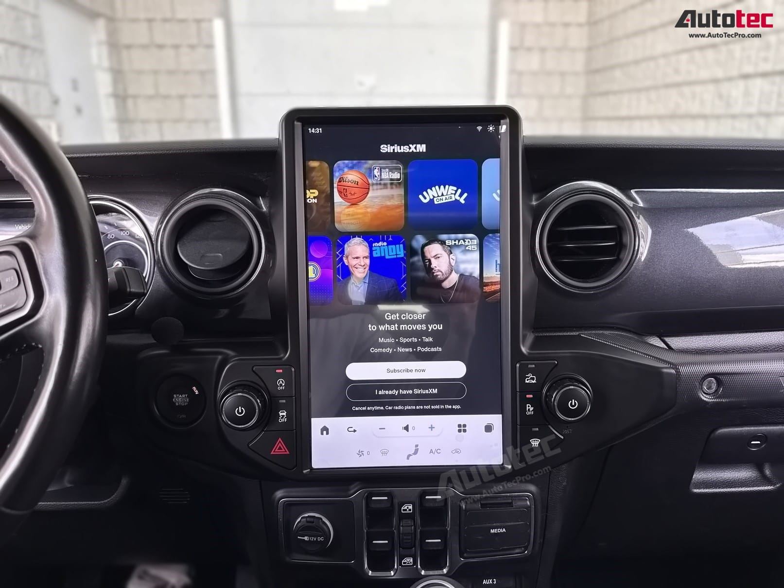 Jeep Wrangler (2018 – 2023) 13.6″ IPS HD Touch-Screen Navigation & Infotainment System | Android 13 | GPS | BT | Wifi | CarPlay