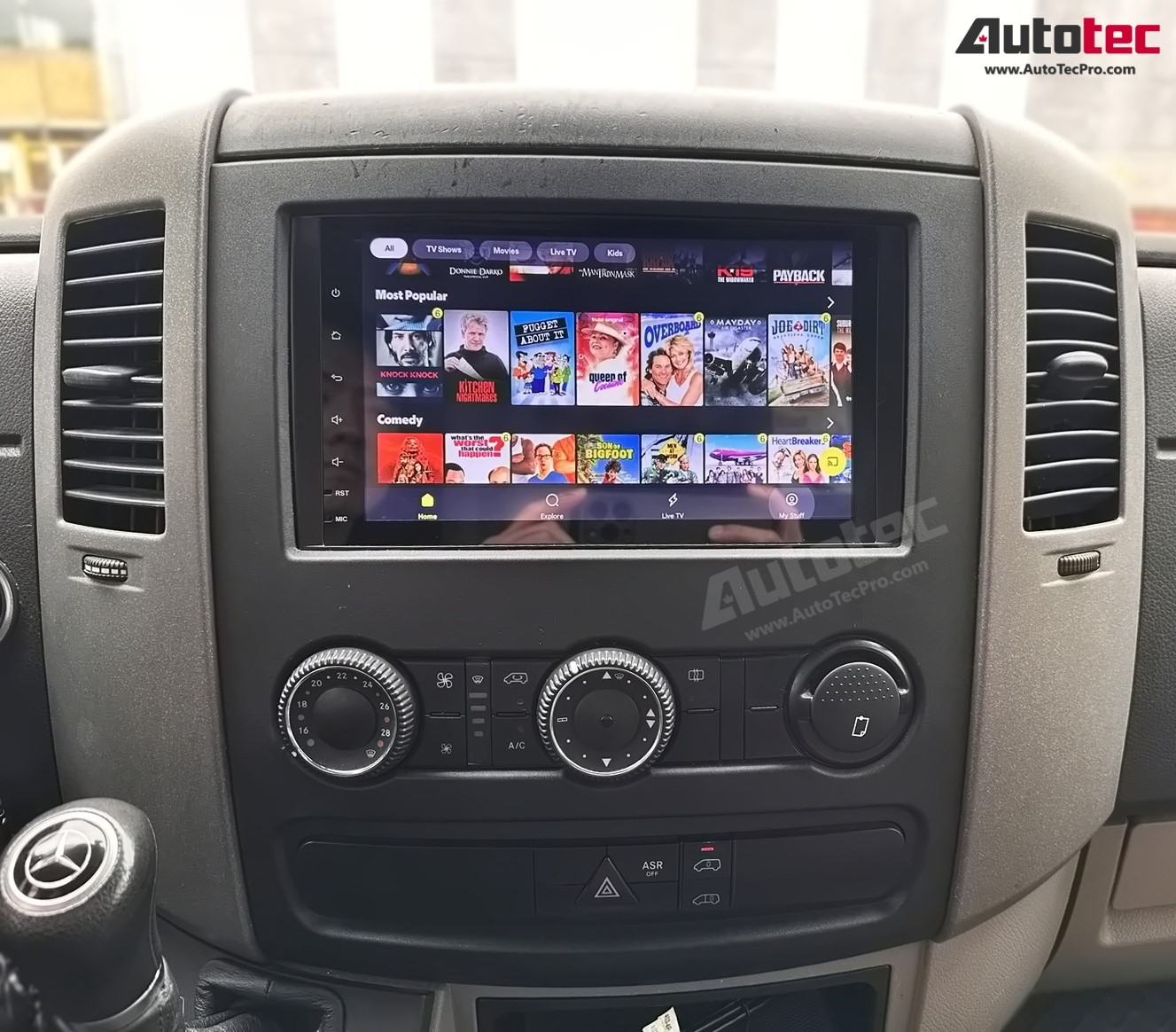 Mercedes-Benz Sprinter ( 2007-2018 ) Direct-Fit 9″ HD Touch-Screen Android Navigation System | Android 14 | GPS | BT | Wifi | A2DP | CAMERA