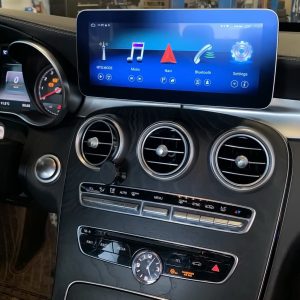 Mercedes-Benz C-Class (2015-2019 | W205) Direct-Fit 10.25″ / 12.3″ OEM-Fit HD IPS Touch-Screen Android Navigation & Infotainment System | Android 12 | GPS | BT | Wifi | 4G LTE | CarPlay